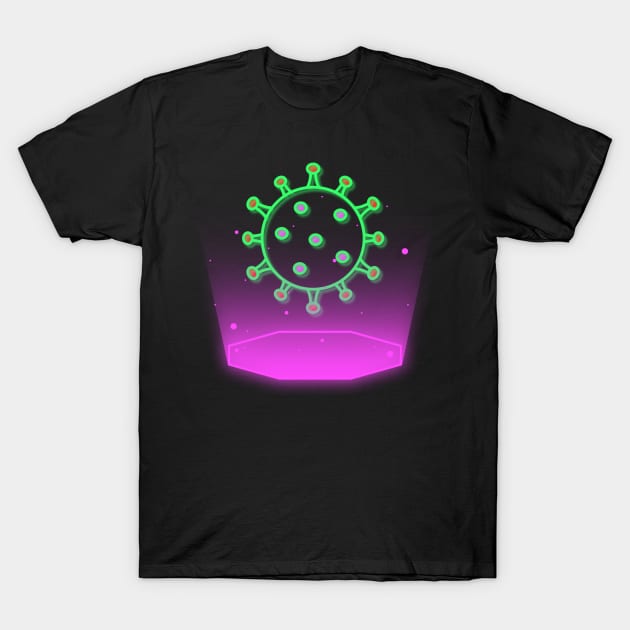 Neon virus T-Shirt by Curou Prints